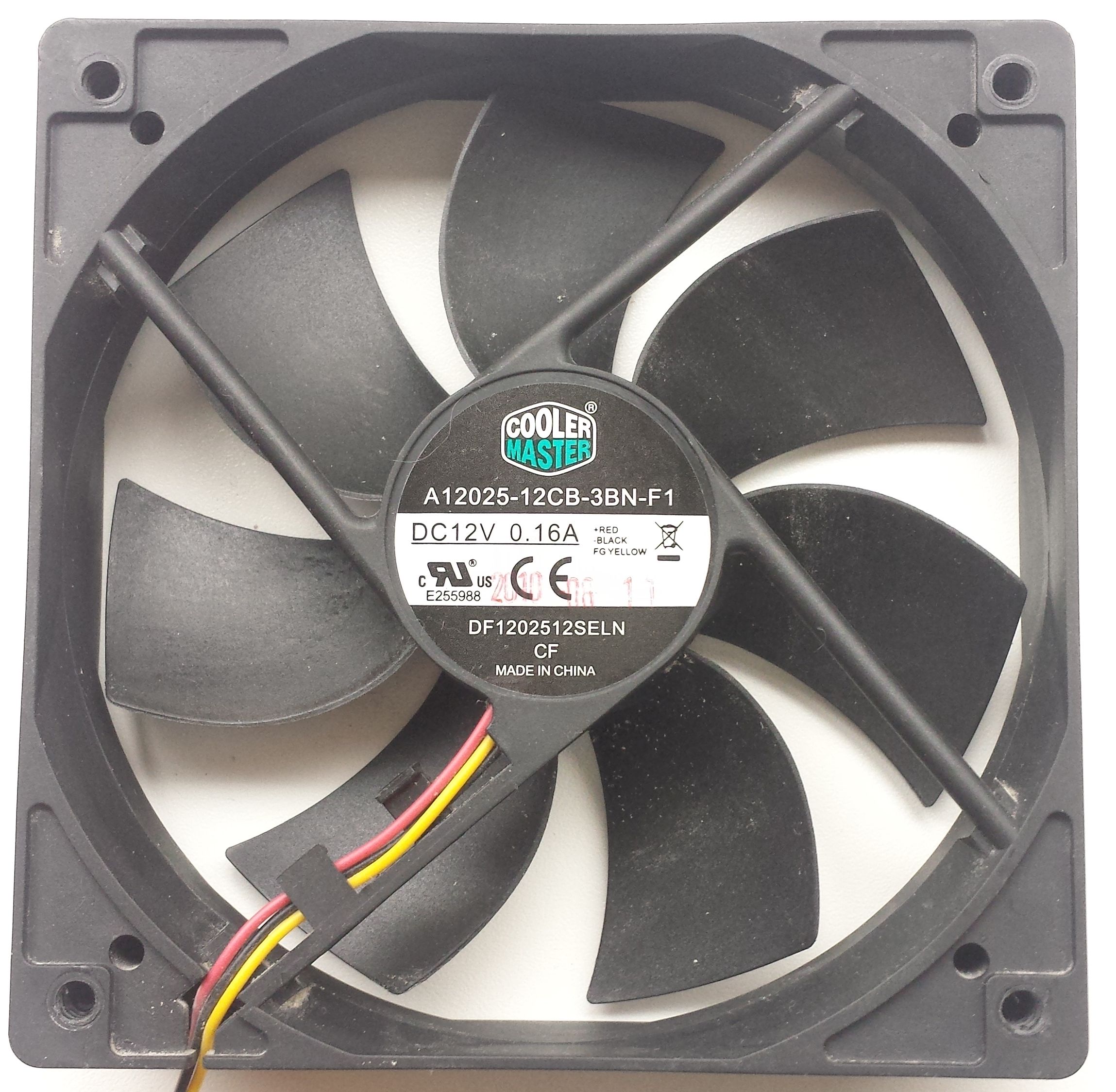 Ventilator 120x120x25 12VDC 3-Pins / Coolermaster A12025-12CB-3BN-F1