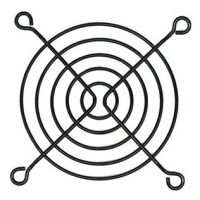Ventilator 70x70 fan guard 4-ring metaal-zwart