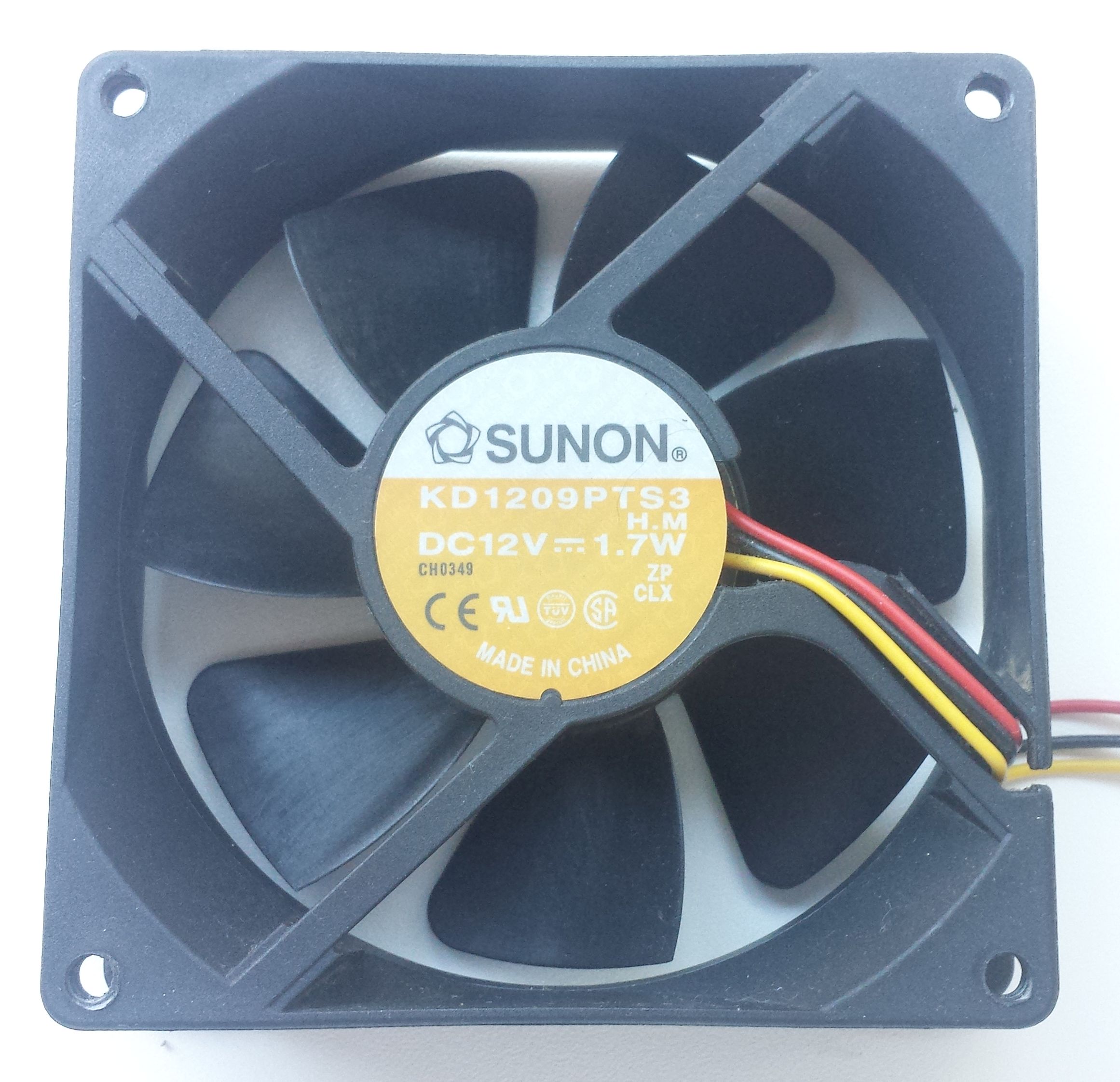 Ventilator 92x92x25 12VDC 3-pins / Sunon KD1209PTS3
