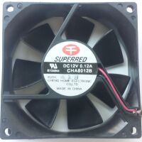 Ventilator 80x80x25 12VDC 2-pins / Superred CHA8012B