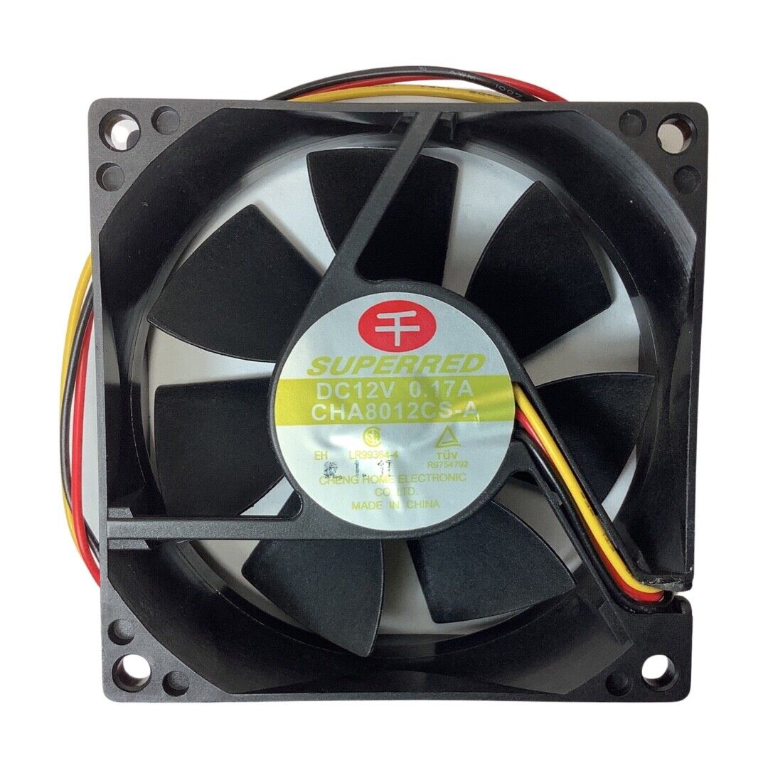 Ventilator 80x80x25 12VDC 3-pins / Superred CHA8012CS-A