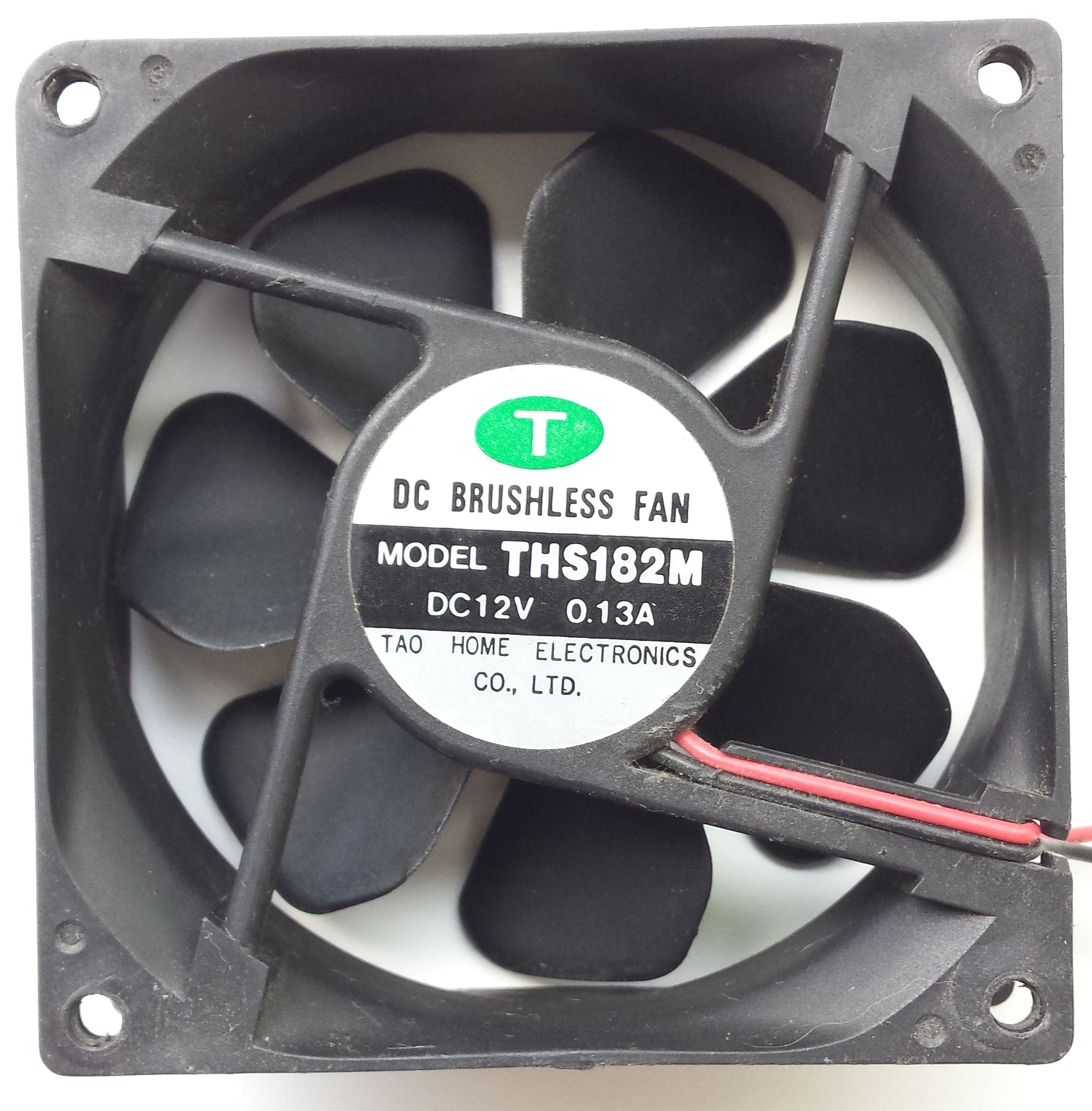Ventilator 80x80x25 12VDC 2-pins / TAO home electronics THS182M Ventilator 80x80x25 12VDC 2-pins / TAO home electronics THS182M