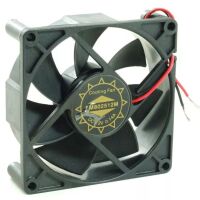 Ventilator 80x80x25 12VDC 2-pins / Yate Loon FM802512M (open eind, geen stekker) (2e kans)