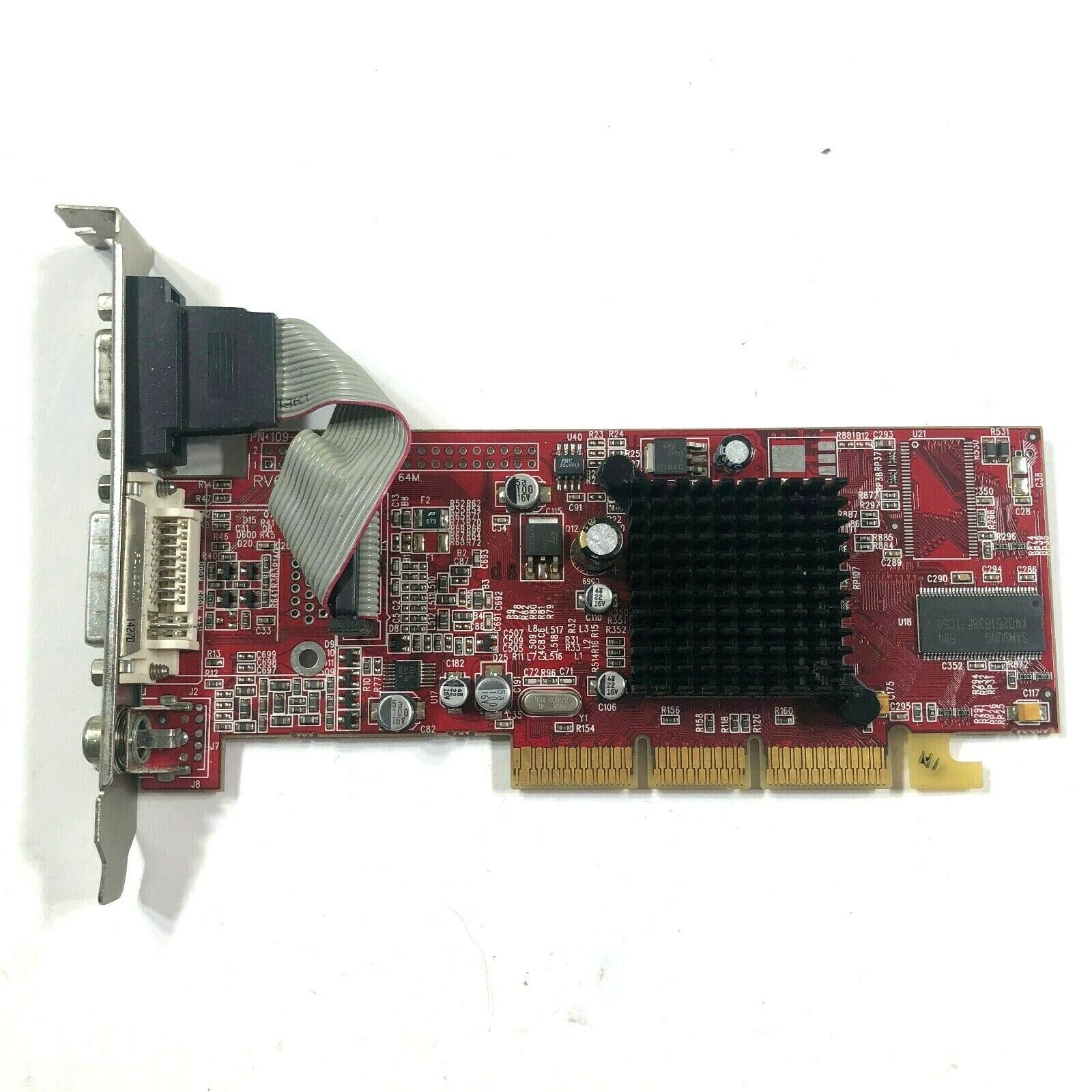 Grafische kaart ATI Radeon 7000 64MB DDR AGP 4x DVI VGA COMPOSIET RV100 PowerColor