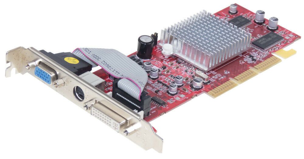 Grafische kaart ATI Radeon 9200 128MB DDR AGP 8x DVI VGA S-VIDEO RV280 Club3D