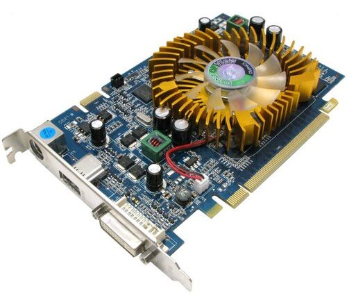 Grafische kaart nVidia GeForce 9500GT 512MB DDR2 PCI-E 16x 2.0 DVI VGA S-VIDEO G96 POV