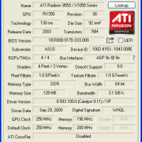 9550 ASUS GPUZ