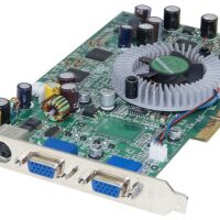 Grafische kaart ATI Radeon 9800 PRO 128MB DDR AGP 8x 2xVGA S-VIDEO COMPOSIET RV350 Medion