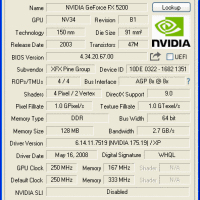 FX5200 XFX GPUZ