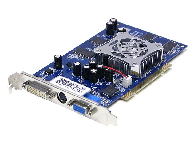 Grafische kaart nVidia GeForce FX5200 256MB DDR PCI DVI VGA S-VIDEO NV34 Board XFX