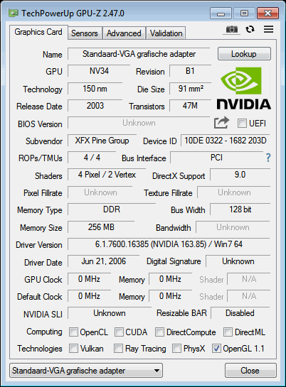 FX5200 XFX PCI_2 GPUZ