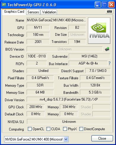 MX400 MSI GPUZ