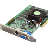 Grafische kaart nVidia GeForce2 MX400 64MB SDR AGP 4x VGA S-VIDEO NV11 OEM Actief gekoeld