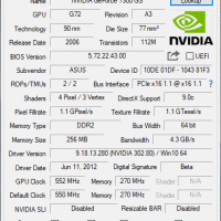 Grafische kaart nVidia G72 GeForce 7200GS 256MB DDR2 PCI-E 16x 1.1 DVI VGA S-VIDEO Gigabyte GV-NX72G512E2 (2e kans) - Afbeelding 3
