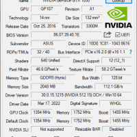 Grafische kaart nVidia GP107 GeForce GTX 1050 2GB GDDR5 PCI-E 3.0 x16 DP HDMI DVI Asus (2e kans) - Afbeelding 7
