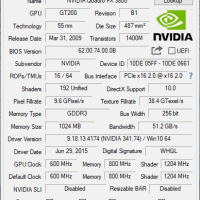 Grafische kaart nVidia GT200 Quadro FX 3800 1GB GDDR3 PCI-E 2.0 16x 2xDP HDMI Nvidia (2e kans) - Afbeelding 3