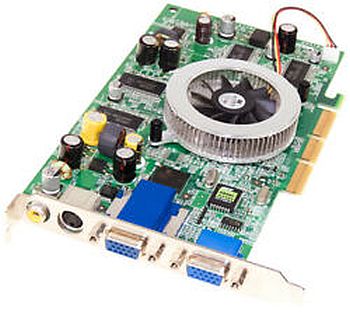 Grafische kaart nVidia GeForce4 Ti 4200 128MB SDR AGP 8x 2xVGA S-VIDEO COMPOSITE NV28 Board MSI