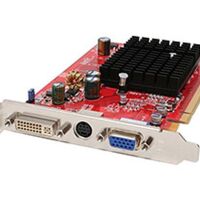 Grafische kaart ATI Radeon X300XT 128MB DDR PCI-E 16x 1.1 DVI VGA S-VIDEO RV370 AMD