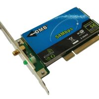 WiFi kaart 802.11b/g 54 Mbps PCI DMB Wireless-G 5X wireless LAN card met 3dBi antenne (2e kans)