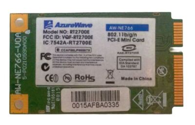 WiFi kaart Mini PCIe Azurewave AW-NE766 RT2700E 01