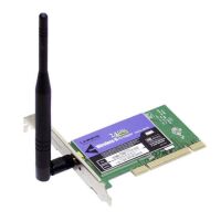 WiFi kaart 802.11b/g 54 Mbps PCI Linksys WMP54G met 5dBi antenne (2e kans)