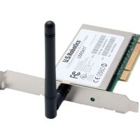 WiFi kaart 802.11b/g 125 Mbps PCI USRobotics USR5417 met 1x3dBi antenne (2e kans)