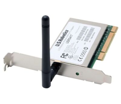 WiFi kaart PCI USRobotics USR5417 met 1x3dBi antenne 01