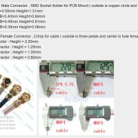 Antenne WiFi5 2.4Ghz 5.0Ghz Bluetooth MHF4 connector 2dB Gain 10cm (OPI Zero 3) - Afbeelding 3