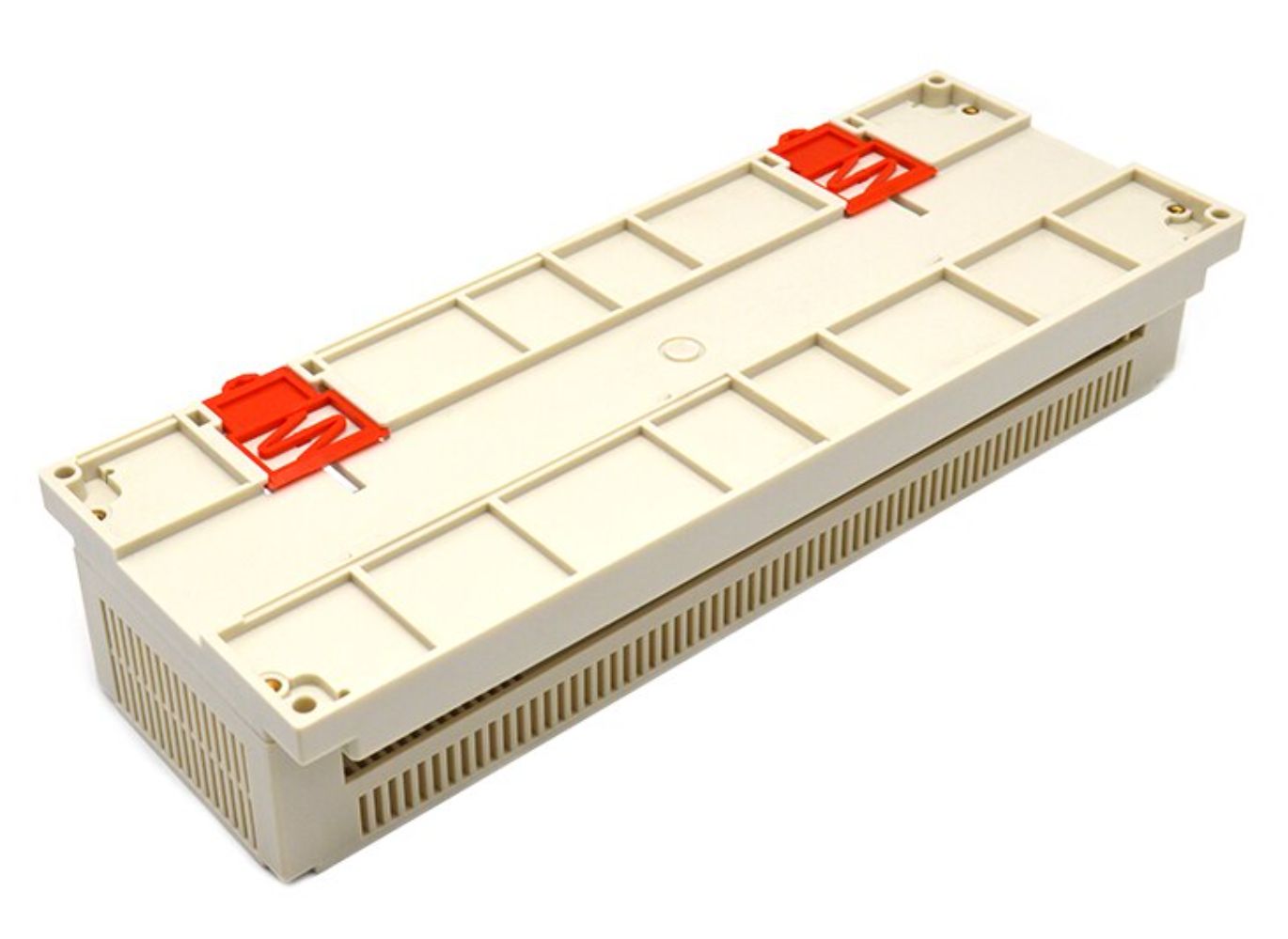 Behuizing kunststof DIN Rail 300x110x60mm ABS beige (AK-P-26) 03