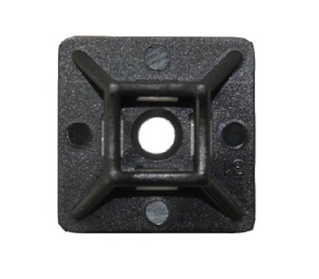 plakzadel 19x19mm zwart bovenkant