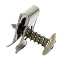 Schroef klem U-type 11x16x4.8mm met schroef metaal grijs/zwart