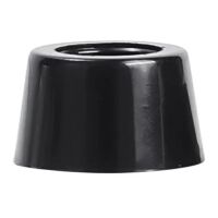 Voet Stootdop Bumper met metalen ring rond d=11mm h=6mm gat=3.2mm rubber zwart F02-36-05