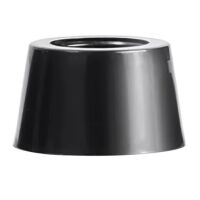 Voet Stootdop Bumper met metalen ring rond d=14mm h=9mm gat=3.2mm rubber zwart 2A02-04-01-03