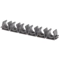 Slangklem montage clip voor OD=8mm buis 6-stuks kunststof nylon zwart