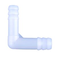 Slangkoppeling hoek stuk OD=8-10mm PE melkwit