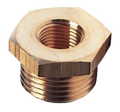 Verloopring buitendraad 1/2" DN15 naar binnendraad 1/8" DN6 messing Verloopring buitendraad 1/2" DN15 naar binnendraad 1/8" DN6 messing