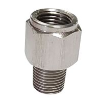 Verloopring buitendraad 1/8"NPT naar binnendraad M10x1.0 RVS - Afbeelding 4