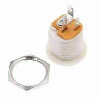 Power connector 5.5x2.1mm female inbouw DC-022 wit - Afbeelding 3