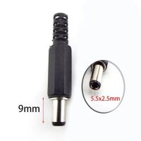 Power connector 5.5x2.5mm male lengte 9mm - Afbeelding 3