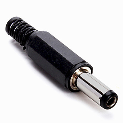 Power connector 5.5x2.1mm male lengte 14mm