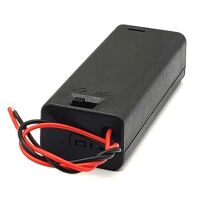 Batterij houder 1.5V 1xAA met schakelaar en klep - Afbeelding 2