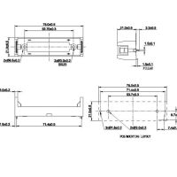 Batterijhouder 3.6V 1x18650 accucel PCB THT C19184083 - Afbeelding 3