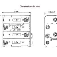 Batterijhouder 12V 8xAA box - Afbeelding 5