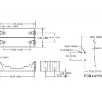Batterijhouder 7.2V 2x18650 accucel PCB THT - Afbeelding 3