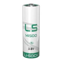 Batterij Li-SOCI2 3.6V 2450 mAh 14500 LS14500 AA