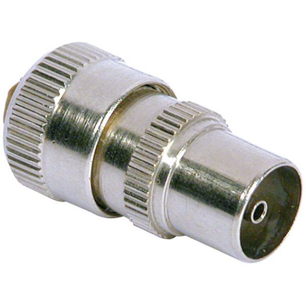 Coax IEC schroef connector recht female