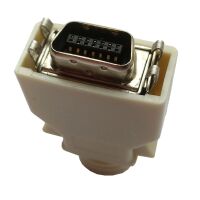 Centronics 14-pin connector met behuizing male rechtop