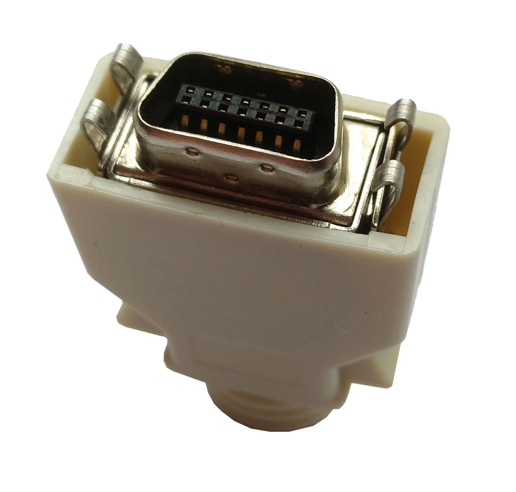 Centronics 14-pin connector met behuizing male rechtop