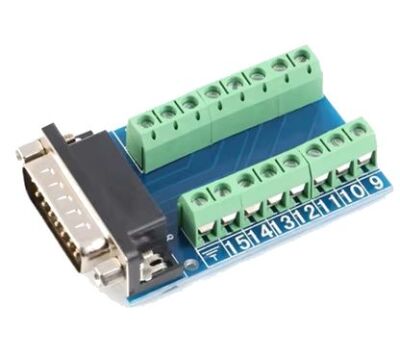 D-SUB DB15 DA-15 connector male met schroef terminals groot 01