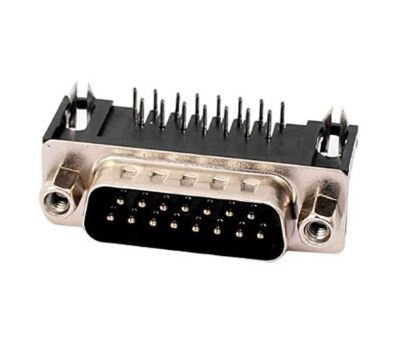 D-SUB DB15 DA-15 connector male PCB THT horizontaal 01